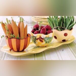 🔺️Southern Living Siena Tidbit Bowl Set of 3